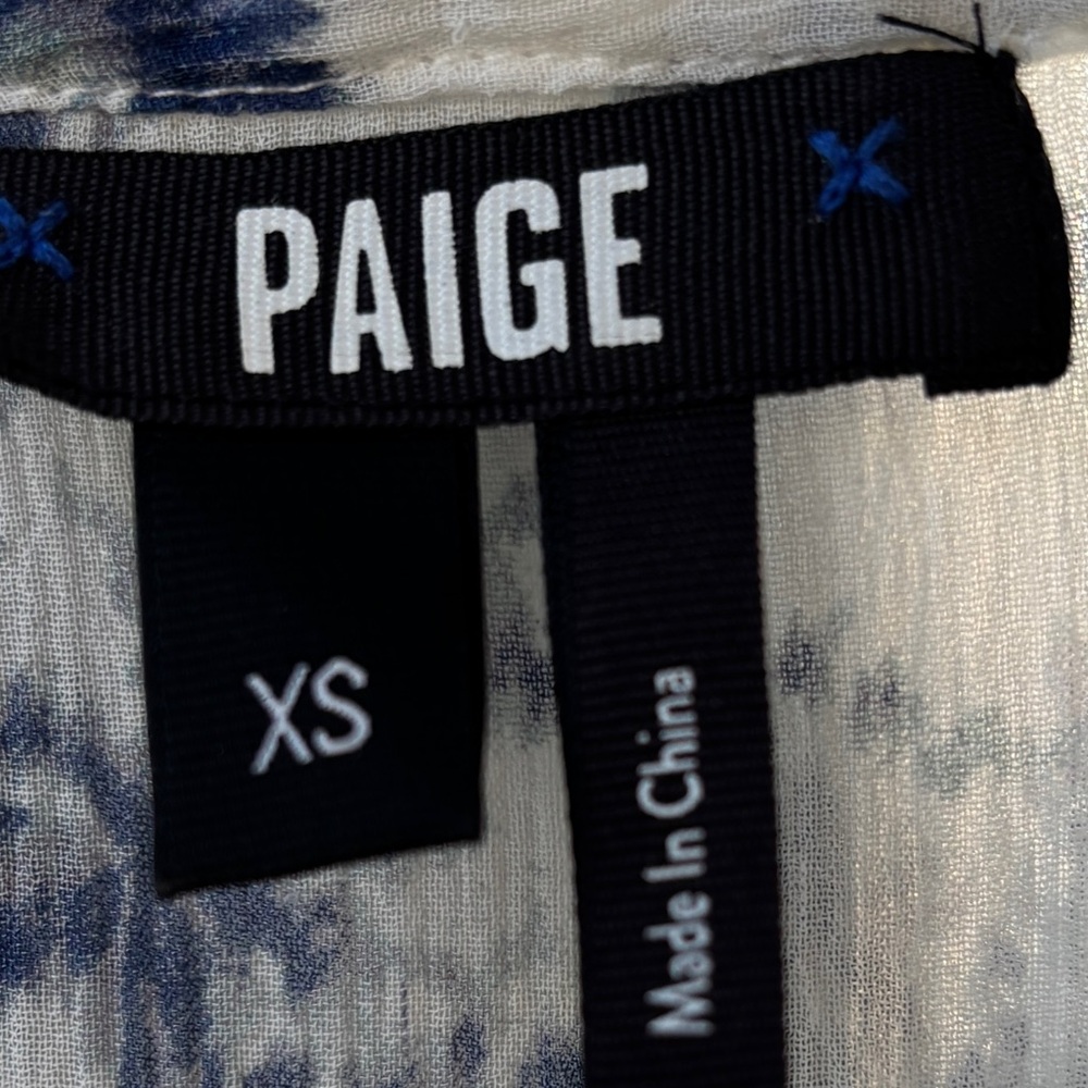 Paige Women's Blue Floral Top - Picture 4 of 6